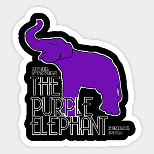 THE PURPLE ELEPHANT BOMBAY INDIA Sticker